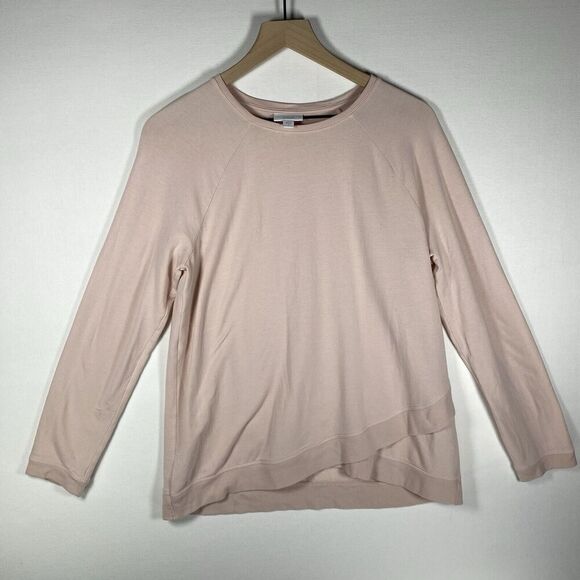 J Jill Pure Jill Womens Pullover Sweater SMALL Pink Blush Pima Cotton - Picture 1 of 9